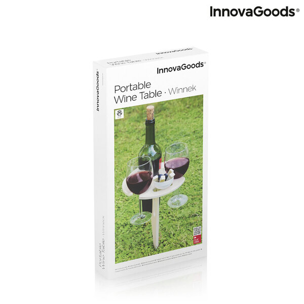 Kokkupandav ja kaasaskantav veinilaud õues kasutamiseks Winnek InnovaGoods hind ja info | Aiamööbli komplektid | kaup24.ee