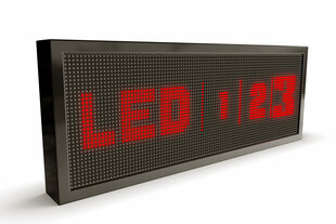 Led-ekraan, 96 x 32 cm, Led-id punased, väljas hind ja info | Valgustahvlid | kaup24.ee