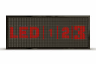 Led ekraan, 96 x 48 cm, dioodid punased, väljas hind ja info | Valgustahvlid | kaup24.ee