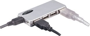 USB jagaja Manhattan USB 2.0 4x USB-A toiteadapteriga hind ja info | USB jagajad, adapterid | kaup24.ee