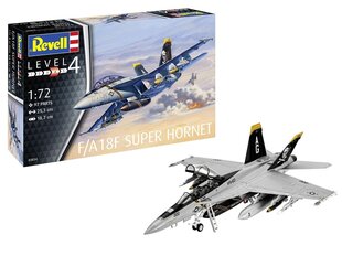 Revell mudelikomplekt - F/A-18F Super Hornet Model Set, 1/72, 63834 hind ja info | Kokkupandavad mänguasjad | kaup24.ee
