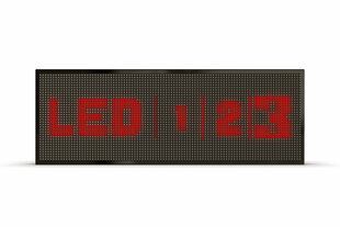 LED-ekraan, 96x32 cm, LED-id punased, õhukesed hind ja info | Valgustahvlid | kaup24.ee