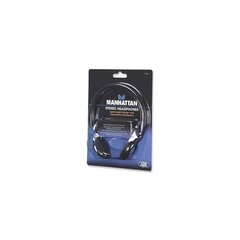Kõrvaklapid Manhattan stereo, 3.5 mm, must hind ja info | Kõrvaklapid | kaup24.ee