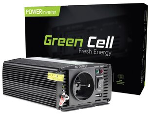 Green Cell inverter, pingemuundur 24 V kuni 230 V 300W/600W modifitseeritud siinuslaine hind ja info | Muundurid, inverterid | kaup24.ee