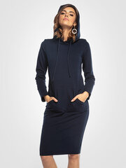 Хлопковое платье с капюшоном Tessita T357, темно-синий цена и информация | Платья | kaup24.ee