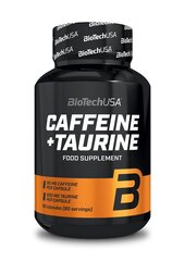 Biotech Caffeine + Taurine 60 kapslid hind ja info | Ergutid | kaup24.ee