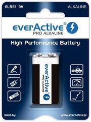 everActive Pro Alkaline 6LR61 9V patarei, 1 tk. hind ja info | Patareid | kaup24.ee