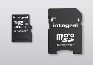 Mälukaart Integral microSDHC/XC Class 10 32GB 90MB/s 65MB/s + adapter hind ja info | Fotoaparaatide mälukaardid | kaup24.ee