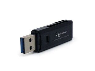 SD kaardilugeja Gembird compact USB 3.0 SD/MicroSD Card Reader, blister hind ja info | Lisatarvikud fotoaparaatidele | kaup24.ee