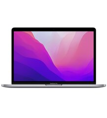 Apple MacBook Pro 13'' (2022), M2, 8/512GB, ENG, Space Gray - MNEJ3ZE/A hind ja info | Sülearvutid | kaup24.ee