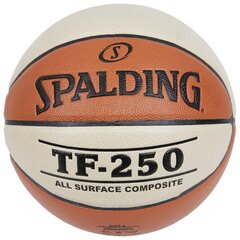 Korvpall Spalding TF-250, pruun/valge hind ja info | Korvpallid | kaup24.ee