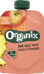 Õuna-maguskartuli-ananassipüree Organix EKO 6 kuud 100 g hind ja info | Püreed | kaup24.ee