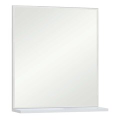 Peegel riiuliga Laura, valge hind ja info | Vannitoa peeglid | kaup24.ee