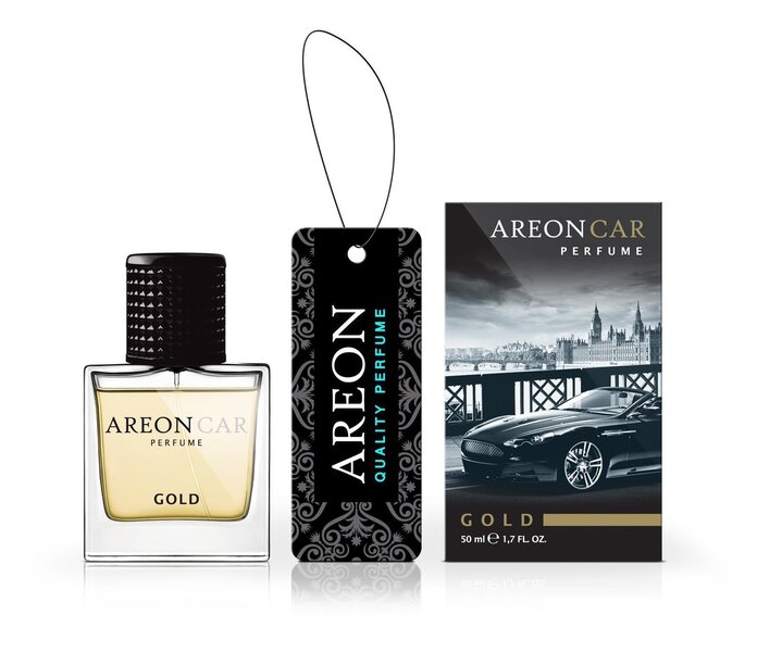 Auto õhuvärskendaja Areon Car Perfume 50ml - Gold hind ja info | Auto õhuvärskendajad | kaup24.ee