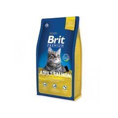 Kuivtoit kassidele BRIT Premium Cat Adult Salmon, 8kg hind ja info | Kuivtoit kassidele | kaup24.ee