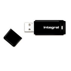 Mälupulk Integral Black 128GB USB3.0, Snap-on cap design, must hind ja info | Mälupulgad | kaup24.ee