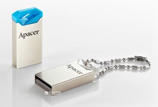 Mälupulk Apacer USB 2.0, 16 GB, AH111, hõbedane/sinine hind ja info | Mälupulgad | kaup24.ee