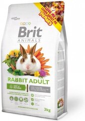 Toit küülikutele BRIT ANIMALS, 3 kg hind ja info | Toit närilistele | kaup24.ee