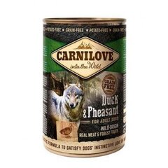 Konserv koertele Carni Love Wild Meat Duck & Pheasant, 400 g hind ja info | Konservid koertele | kaup24.ee