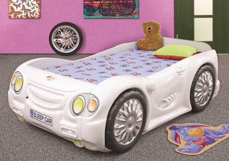 Voodi koos madratsiga Sleep Car, valge Internetist