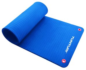 Jõusaali matt Tunturi Fitnessmat Pro 180x60x1,5 cm, sinine hind ja info | Joogamatid | kaup24.ee
