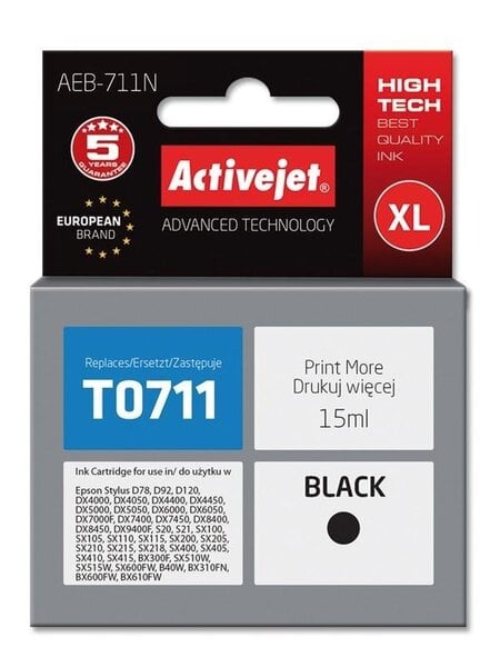 Laserprinteri kassett ActiveJet Epson T0711 must