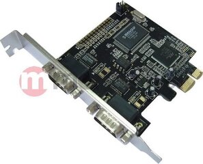 Adapter 4world - kontroller PCI-E Port RS-232 x2 hind ja info | Regulaatorid | kaup24.ee