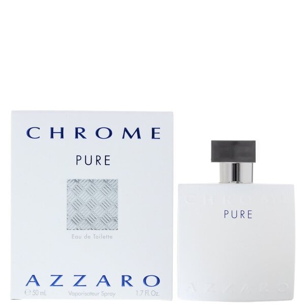 Azzaro chrome pure. Туалетная вода Azzaro Chrome Pure 50 ml. Chrome Pure EDT 50ml. Azzaro Chrome 50ml EDT Spray. Азаро хром мужские Pure.