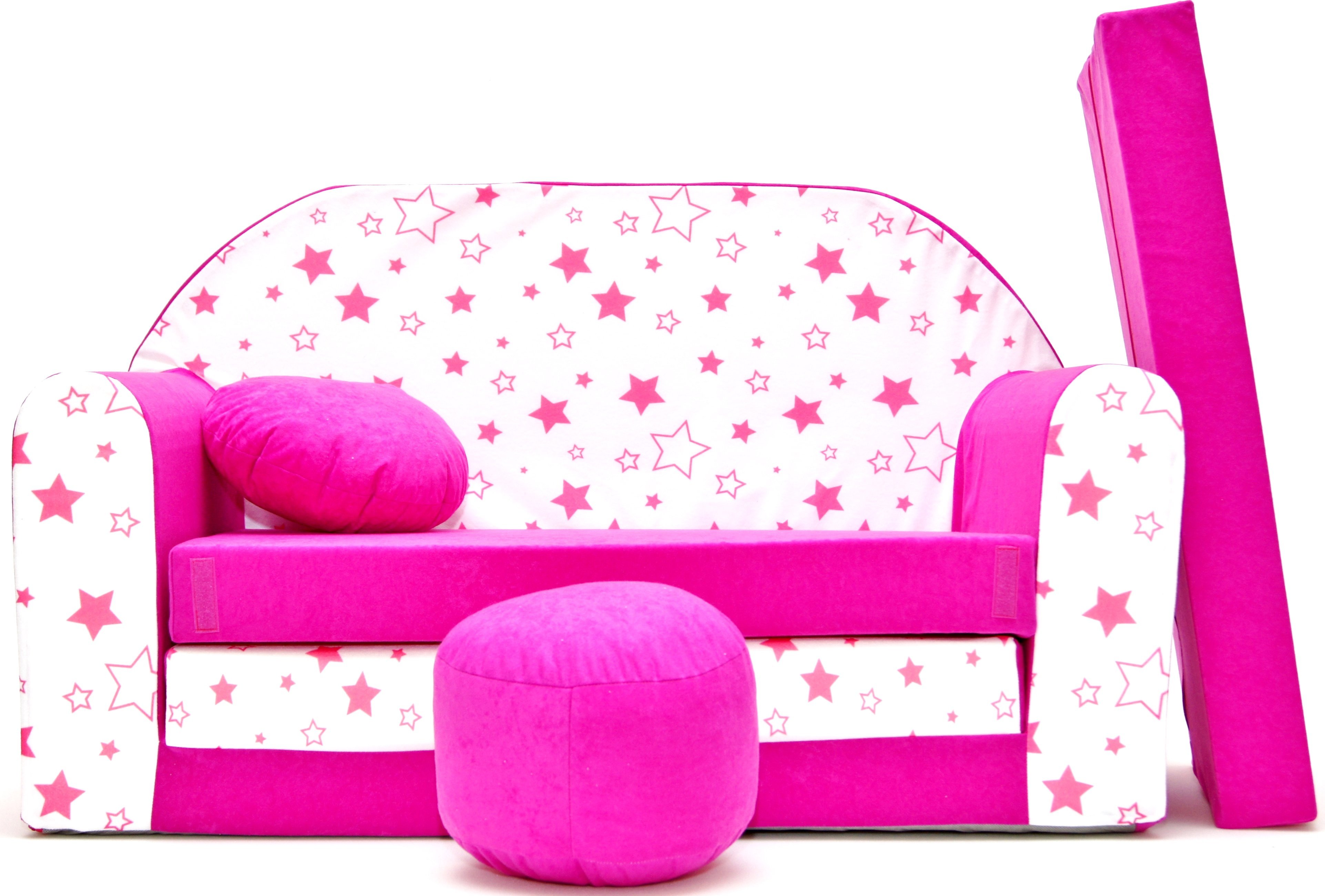 Детский диван розовый
