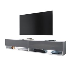 TV laud Wander LED 180 cm, valge/hall hind ja info | TV alused | kaup24.ee