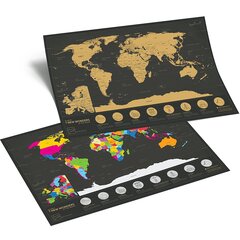 Kraabitav maailmakaart 7 maailmaimet Enno Vatti hind ja info | Maailmakaardid | kaup24.ee