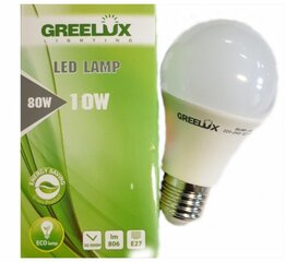 LED pirn A60 10W E27 4000K 220-240V Greelux hind ja info | Lambipirnid, lambid | kaup24.ee