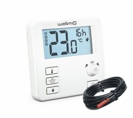 Termostaat Wellmo WTH31.16FL, 16A hind ja info | Põrandaküte | kaup24.ee