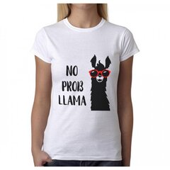 Naiste T-särk No prob-llama hind ja info |  Originaalsed T-särgid | kaup24.ee