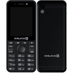 Mobiiltelefon Evelatus Tron, Dual SIM, Must hind ja info | Mobiiltelefonid | kaup24.ee