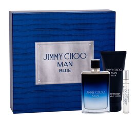 Komplekt Jimmy Choo Blue meestele: EDT 100 ml + EDT 7,5 ml + raseerimisjärgne palsam 100 ml hind ja info | Meeste parfüümid | kaup24.ee