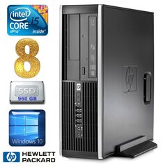 HP 8100 Elite SFF i5-650 8GB 960SSD DVD WIN10 hind ja info | Lauaarvutid | kaup24.ee