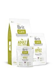 Brit Care Adult Small Breed Lamb & Rice 7,5 kg hind ja info | Kuivtoit koertele | kaup24.ee