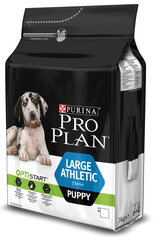 Pro Plan Puppy Large Athletic sportliku suurt tõugu kutsikatele ja noortele koertele (2-18 kuud), 3 kg hind ja info | Kuivtoit koertele | kaup24.ee