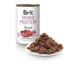 BRIT CARE konserv koertele Mono protein lamb 400 g hind ja info | Konservid koertele | kaup24.ee