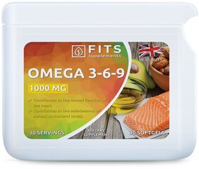 Omega 3-6-9 1000 mg kapslid hind ja info | Vitamiinid, toidulisandid, immuunsuse preparaadid | kaup24.ee