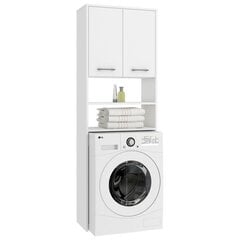 Шкаф над стиральной машиной NORE FIN, белый цена и информация | Шкафчики для ванной | kaup24.ee