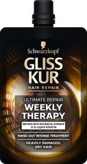 Juuksemask Schwarzkopf GLISS KUR Ultimate Repair 50 ml hind ja info | Maskid, õlid, seerumid | kaup24.ee