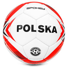 Jalgpalli pall Spokey Polska 2020, suurus 5, valge/punane hind ja info | Jalgpalli pallid | kaup24.ee