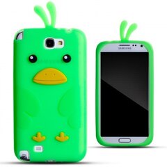 Kaitseümbris Zooky sobib Samsung Galaxy Note 2 N7100, 3D kana, roheline hind ja info | Telefoni kaaned, ümbrised | kaup24.ee