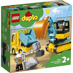 10931 LEGO® DUPLO Veoauto ja roomikekskavaator hind ja info | Kokkupandavad mänguasjad | kaup24.ee
