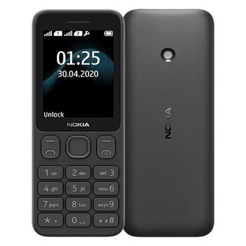 Nokia 125 (TA-1253), Dual Sim, Black hind ja info | Mobiiltelefonid | kaup24.ee