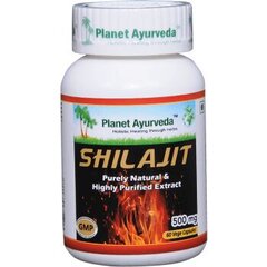 Shilajit Planet Ayurveda™ ehk mumio 60 taimset kapslit hind ja info | Ergutid | kaup24.ee