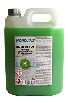 NORDLINE Jahutusvedelik roheline -35°C (G11) 5kg hind ja info | Antifriisid ja jahutusvedelikud | kaup24.ee