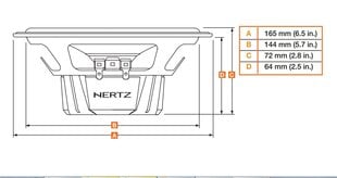 Autokõlarid Hertz DCX 165.3 hind ja info | Autokõlarid | kaup24.ee